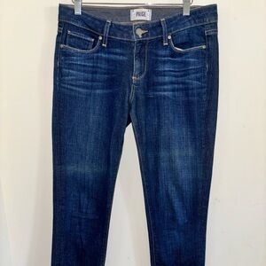 PAIGE Jimmy Jimmy Skinny Jeans Women 27 Med Wash Blue Denim Designer Stretch